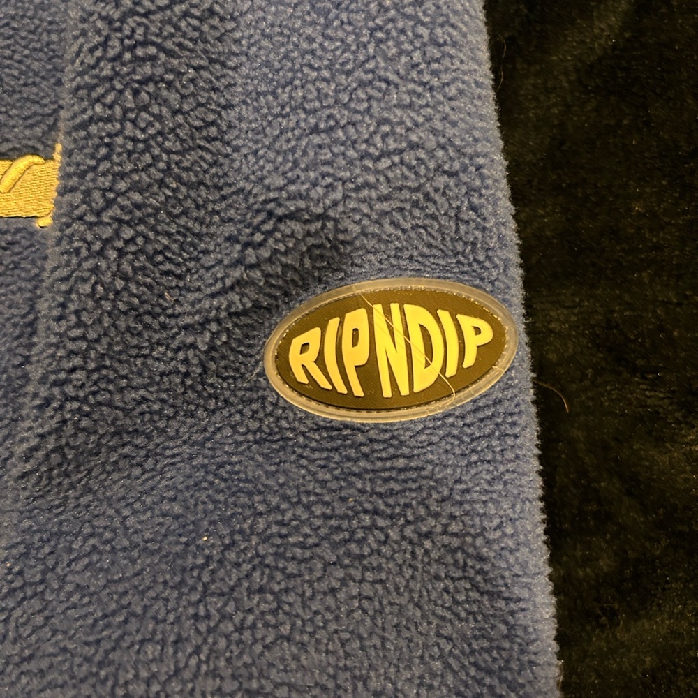 RIPNDIP FLEECE QUARTER ZIP UP - Picture 3 of 6